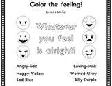 Color your feeling-Listen and Color SEL Sheet!