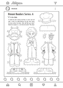 Preview of Cultural Paper Doll- Color Your Own! Boy