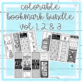 Colorable Bookmark Bundle