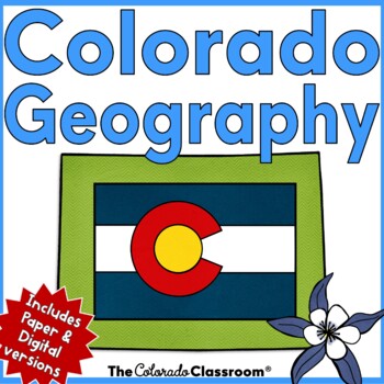 Preview of Colorado Geography Unit - Colorado History State Study - Print and Digital