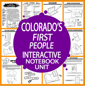 Preview of Colorado History Interactive Unit – Colorado's Native Americans – All Content!