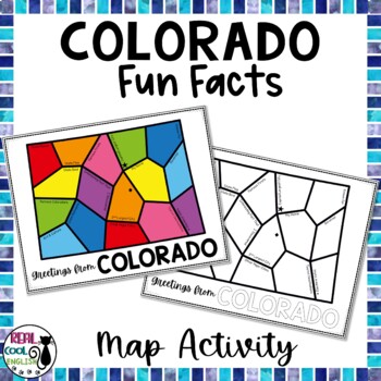 Preview of Colorado Map Activity | Fun State Facts