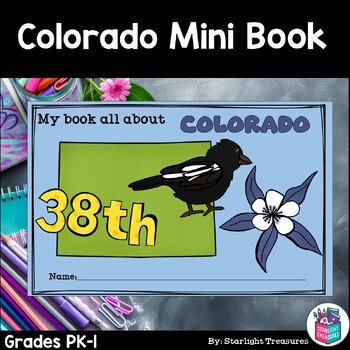 Preview of Colorado Mini Book for Early Readers - A State Study