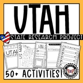 Utah Research Project | 50+ Activities | NO PREP | Distance Learning
