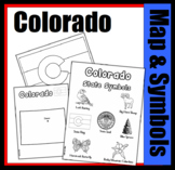 Colorado State Map, Flag, & Symbols Worksheets