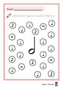 Colorea las Figuras Musicales (PDF) by Beta Musical | TPT