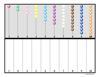 Preview of "Colored Beads" Math for Autism
