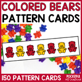 Colored Bear Pattern Cards {AB, ABC, ABB, AAB}