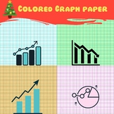 Colored Graph Paper Size '8.5 x 11' in Digital Paper