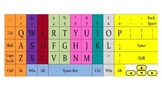 Keyboard with Matching Letters (colored)