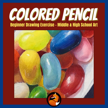 Preview of Colored Pencil Art Project Crayola® Jelly Beans Drawing Lesson