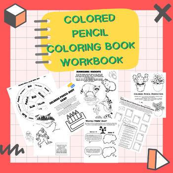 Preview of Colored Pencil Coloring Sheet Workbook & Quiz