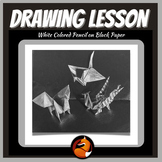 Colored Pencil Origami Drawing Lesson Middle School Art Hi