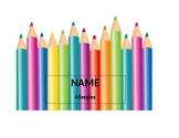 Colored Pencil Nametags