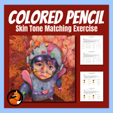Colored Pencil Skin Tones Portrait Drawing Activity