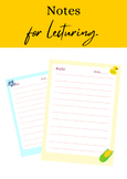 Colored notes bundle - Notes for lecturing!