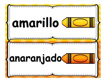 Spanish Colors / Colores by Miss Bilingual | TPT