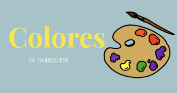 Preview of Colores: Frutas y Vegetales (Singular y Plural, Google Slide)