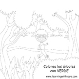 Colores-Song and coloring book (SPANISH)
