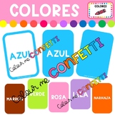 Colores - Tarjetas de vocabulario - Colour me Confetti