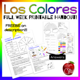 Colores en Español, Colors in Spanish - Week long great em