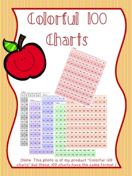 Preview of Colorful 100 Charts