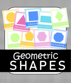 Preview of Colorful 2D Geometric Shapes Posters
