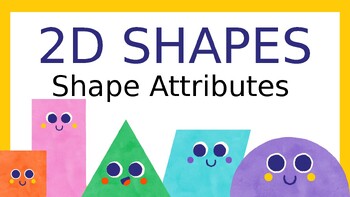 Preview of Colorful 2D Shape Attributes Mathematics Presentation: Engaging and Informative