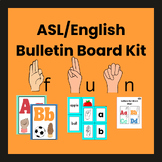 Colorful ASL/English Bulletin Board Kit