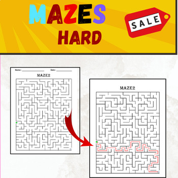 Preview of Colorful Adventure February : A Fun   Maze for Children / PUZZLE / HARD