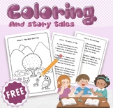 Colorful Adventures: A Storybook with Coloring Page for 1s