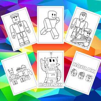Colorful Adventures with Roblox Characters: Printable Roblox Coloring Pages