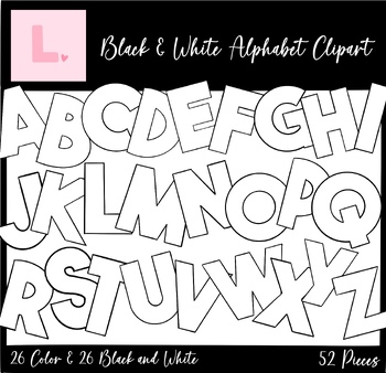 Colorful Alphabet Clipart Bundle by Made by Lilli Clipart | TPT