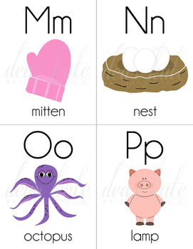 alphabet flash cardsposters uppercase and lowercase by