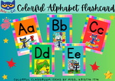 Colorful Alphabet Flashcards Pete the Cat Theme