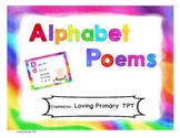 Colorful Alphabet Poems - letter/sound association