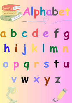 Preview of Colorful Alphabet Poster