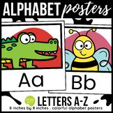 Colorful Alphabet Posters Letters A-Z Classroom Posters