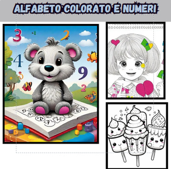 Preview of Colorful Alphabet and Numbers