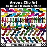 Colorful Arrow Clipart for Commercial Use Digital Moveable Pieces