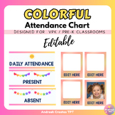Colorful Attendance Chart | Editable | Back to school | Cl