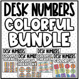 Colorful BUNDLE - Desk/Table Numbers | Classroom Seating O