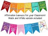 Colorful Banner with Affirmations