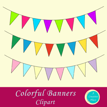 Colorful Banners by ACreativePlace | Teachers Pay Teachers