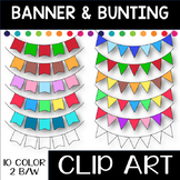 Colorful Banners and Bunting Clip Art for the Year