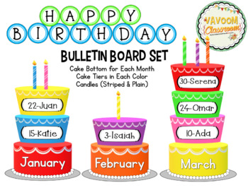 15 Large Birthday Candle Bulletin Board Accents 8" Teacher Resource 