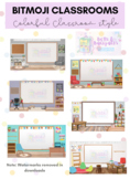 Colorful Bitmoji Digital Classrooms