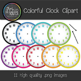 Colorful Blank Clock Clipart