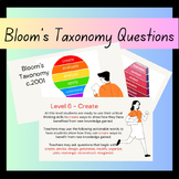 Colorful Bloom's Taxonomy Template