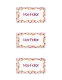 Colorful Book Box Labels